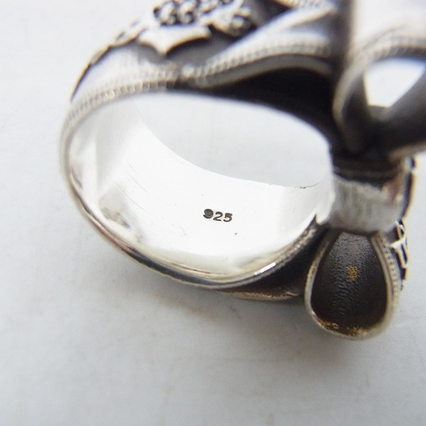 実際に弊社で買取させて頂いた【証明書】ROYAL ORDER/ロイヤルオーダー LOGO ENGRAVED RIBBON BOW/ロゴ リボン リング SR942/11号の画像 6枚目