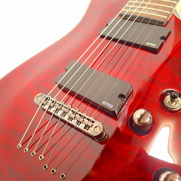 実際に弊社で買取させて頂いた★SCHECTER/シェクター DAMIEN ELITE-7 7弦 エレキギターの画像 6枚目