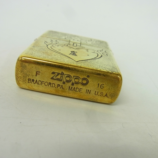 実際に弊社で買取させて頂いたTRAVIS WALKER/トラヴィスワーカー ZIPPO/ジッポー カスタム 彫刻/16年製の画像 3枚目