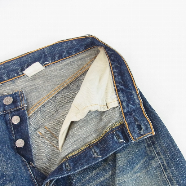 実際に弊社で買取させて頂いたSUGAR CANE シュガーケーン 1966モデル デニムパンツ 34の画像 5枚目