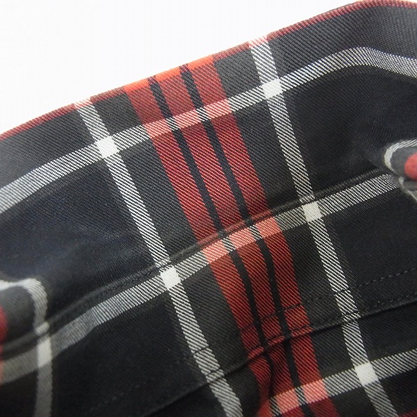 実際に弊社で買取させて頂いたGIVENCHY/ジバンシー クロスパネルチェックコットン長袖シャツ/38の画像 6枚目