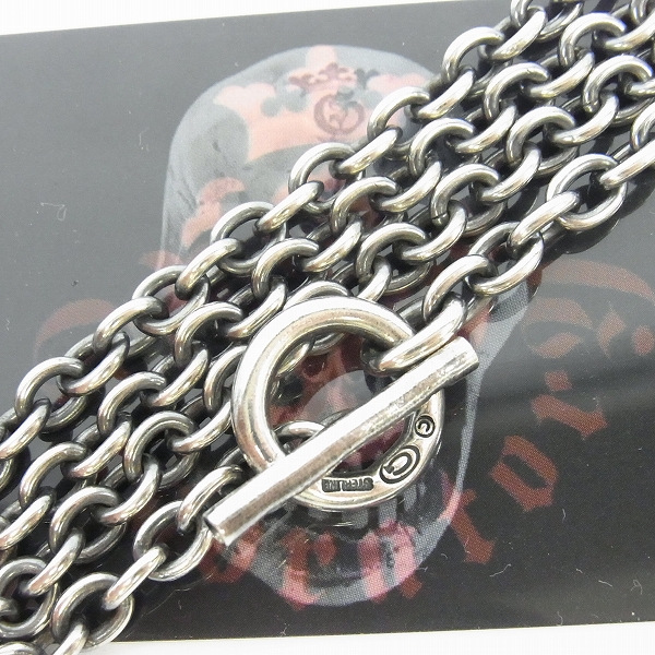 実際に弊社で買取させて頂いた【ギャラ付/ホールディングス製】Gabor/ガボール 6Chain & Quarter Classic T-bar Necklace/Tバーネックレス