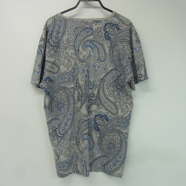 実際に弊社で買取させて頂いたETRO/エトロ 総柄 プリント Vネック 半袖 カットソー/Mの画像 1枚目