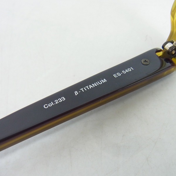 実際に弊社で買取させて頂いたspec espace/スペックエスパス 眼鏡/メガネフレーム チタン/チタニウム Col.233 ES-5401の画像 3枚目