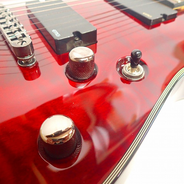 実際に弊社で買取させて頂いた★SCHECTER/シェクター DAMIEN ELITE-7 7弦 エレキギターの画像 5枚目