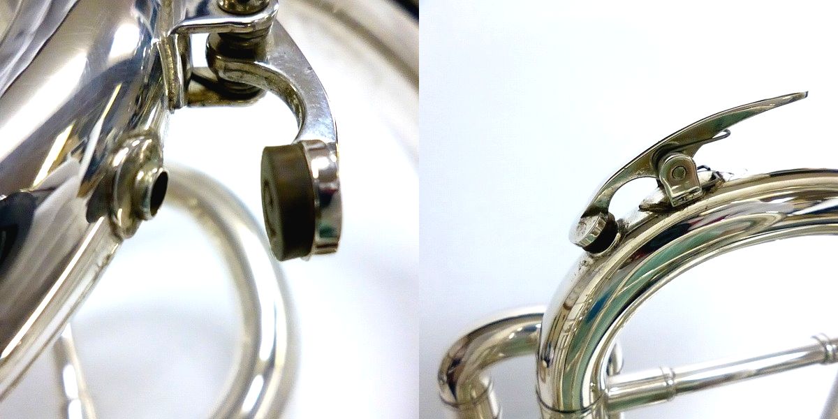 実際に弊社で買取させて頂いた★【音出し確認済み】YAMAHA/ヤマハ YEP621/YEP-621 ユーフォニアム 銀メッキ仕上げ YAMAHA 51 マウスピース付きの画像 7枚目