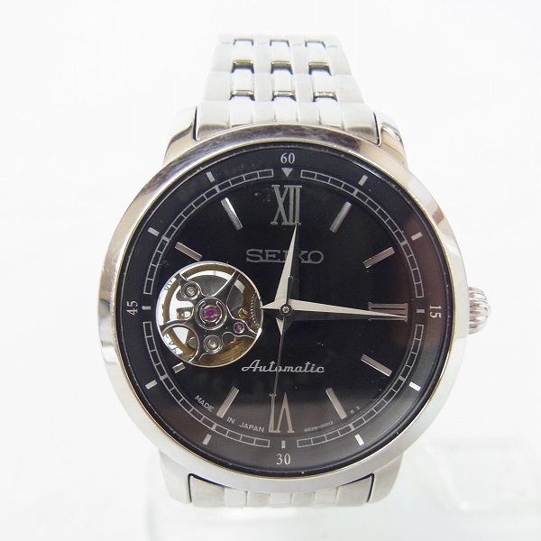 実際に弊社で買取させて頂いたSEIKO/セイコー PRESAGE/プレサージュ ボーイズ 自動巻き/オートマチック 腕時計/裏スケ 4R38-00K0の画像 0枚目