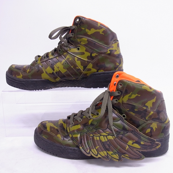 実際に弊社で買取させて頂いたadidas/アディダス×Jeremy Scott/ジェレミースコット WINGS カモ オレンジ G50726/28.5の画像 3枚目