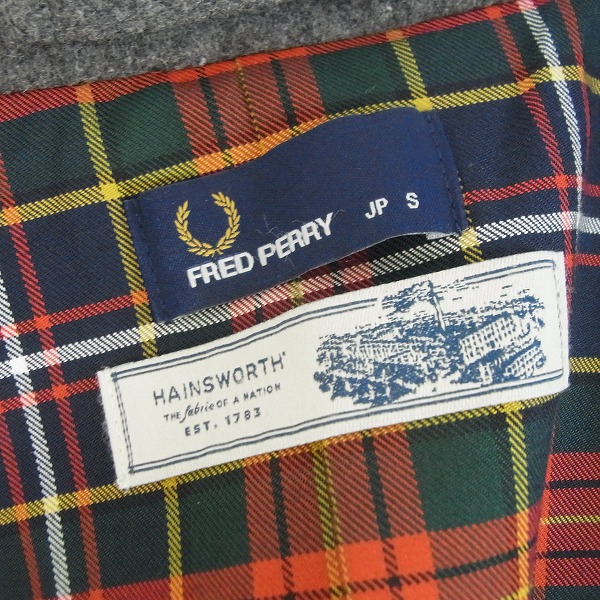 実際に弊社で買取させて頂いたFREDPERRY/フレッドペリー HAINSWORTH CHESTERFIELD COAT/ヘインズワースチェスターフィールドコート F2482/Sの画像 2枚目