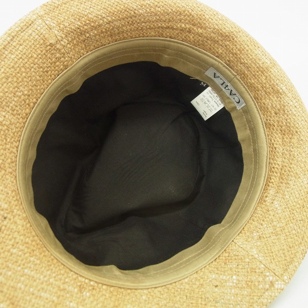 実際に弊社で買取させて頂いたCA4LA/カシラ リネンハット/中折ハット/ストローハット/Mの画像 4枚目