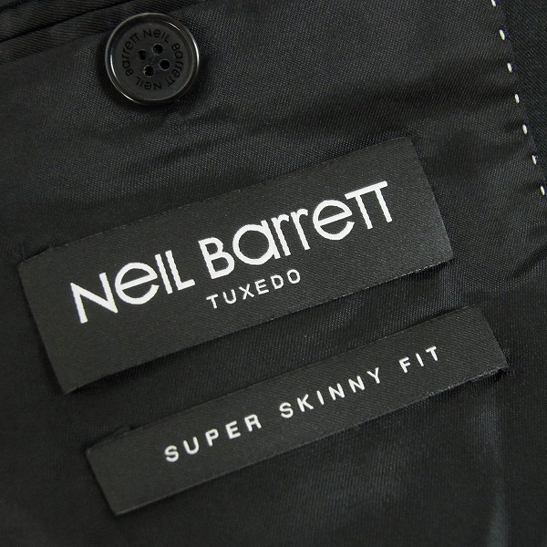 実際に弊社で買取させて頂いたNEIL BARRETT/ニールバレット TUXEDO/タキシード SUPER SKINNY FIT ジャケット/50の画像 2枚目