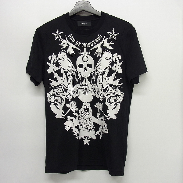 実際に弊社で買取させて頂いたGivenchy/ジバンシー JAPAN LIMITED スカル刺繍 極楽鳥花 Tシャツ 12S 7255 651/S
