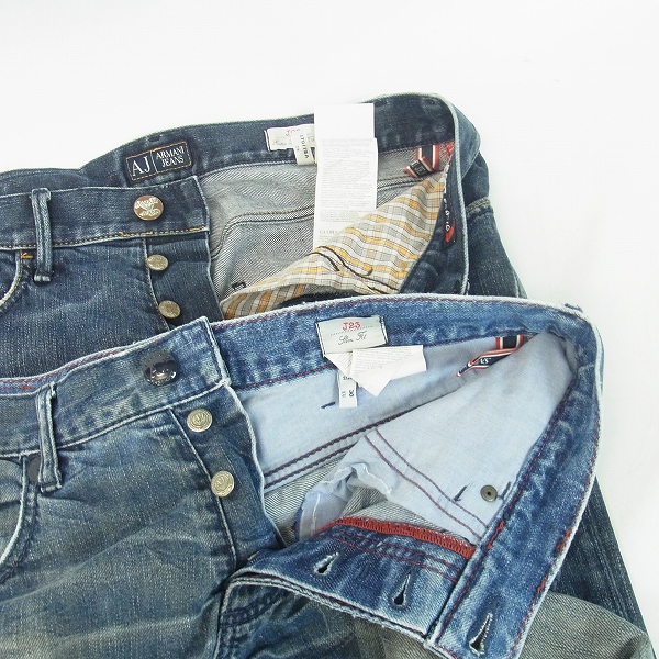 実際に弊社で買取させて頂いたARMANI JEANS/アルマーニジーンズ ボタンフライ デニムパンツ/30 2点セット の画像 5枚目