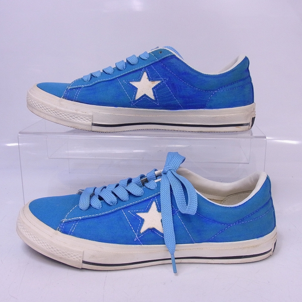 実際に弊社で買取させて頂いたCONVERSE/コンバース ONE STAR/ワンスター キャンバス/ブルー 1C175/27の画像 3枚目