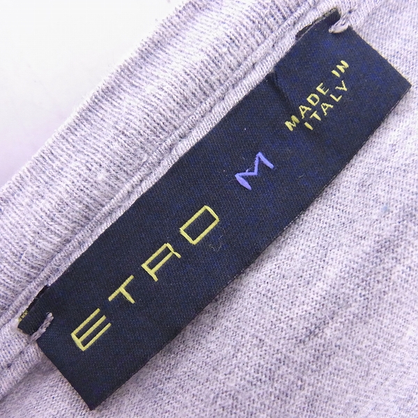 実際に弊社で買取させて頂いたETRO/エトロ ペイズリー柄 Vネック 半袖 カットソー/Mの画像 2枚目