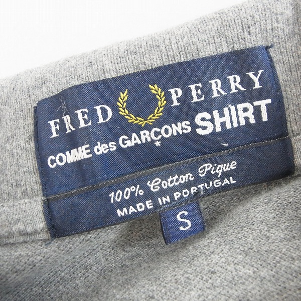 実際に弊社で買取させて頂いたCOMME des GARCONS SHIRT×FRED PERRY/コムデギャルソン×フレッドペリー ポロシャツ Sの画像 2枚目