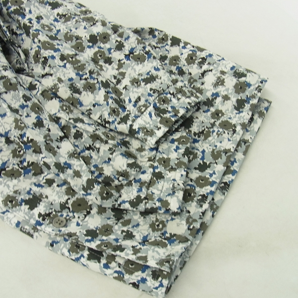 実際に弊社で買取させて頂いたFACTOTUM/ファクトタム フラワー総柄 フード付きシャツ/七分丈パンツ 上下セット/46の画像 5枚目