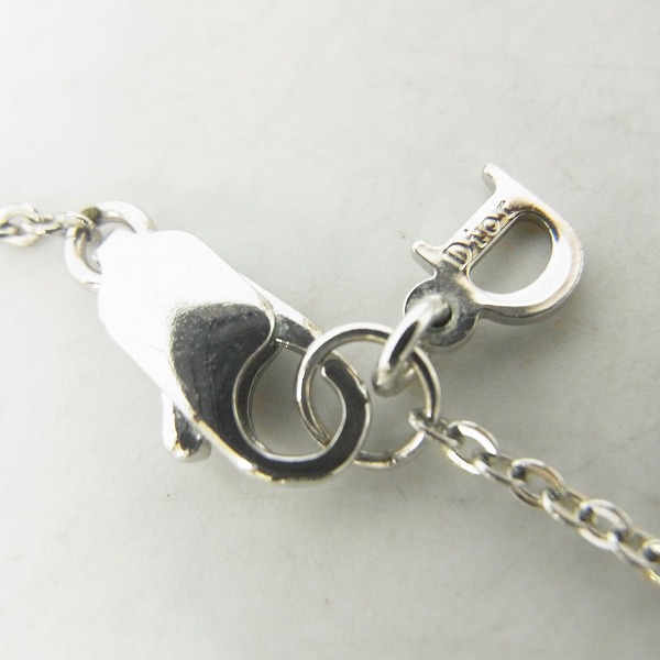 実際に弊社で買取させて頂いたChristian Dior/クリスチャンディオール ロゴ リボン パール ネックレスの画像 2枚目