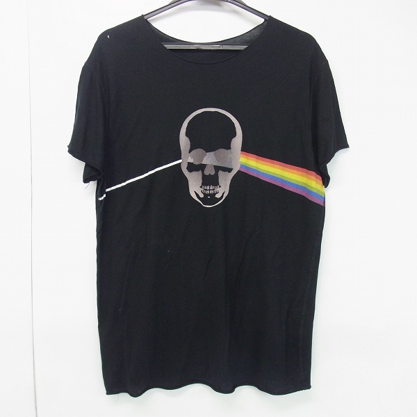 実際に弊社で買取させて頂いたlucien pellat-finet/ルシアンペラフィネ  スカル/レインボー プリントTシャツ XL