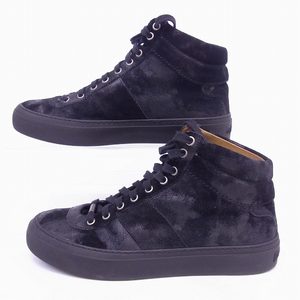 実際に弊社で買取させて頂いたJIMMY CHOO/ジミーチュウ ヌバック ハイカットスニーカー 42の画像 3枚目