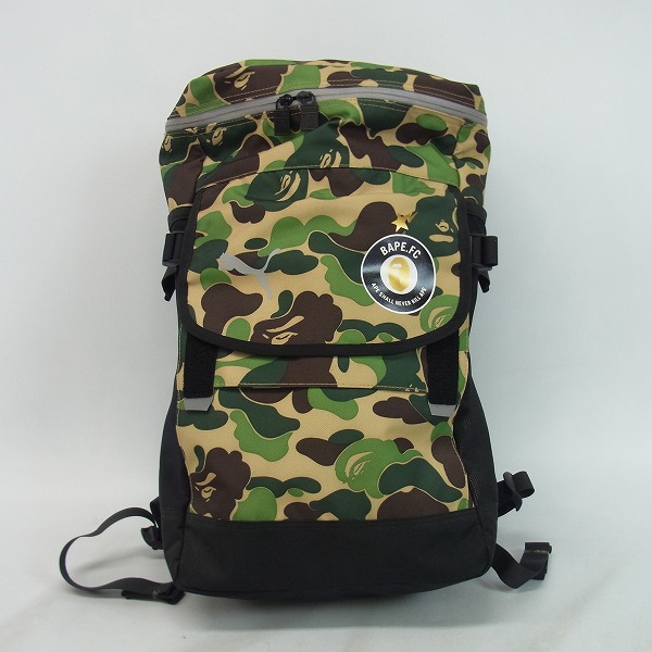 A BATHING APE×PUMA 15AW BACKPACK サル迷彩柄/バックパック の買取