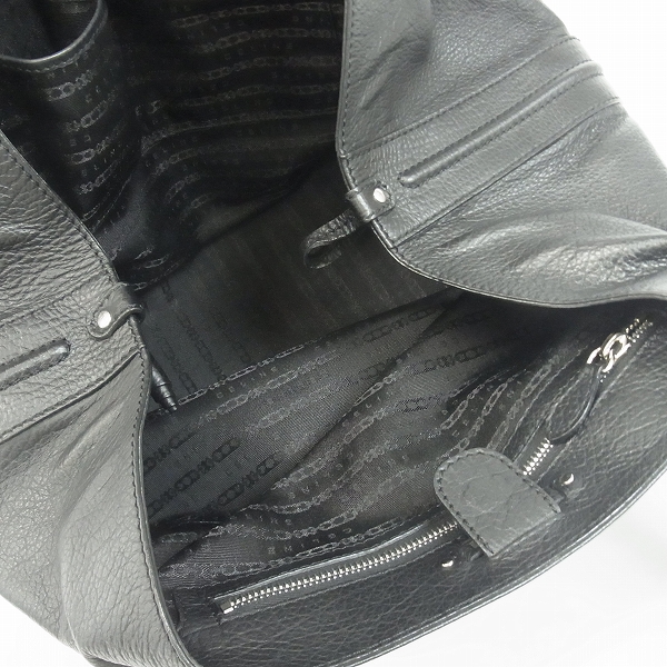 実際に弊社で買取させて頂いたCELINE/セリーヌ 型押し ファントム スクエアハンドバッグ/トートバッグ ブラック 160583IGRの画像 4枚目