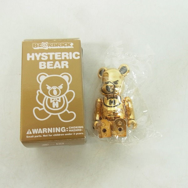 実際に弊社で買取させて頂いたBE@RBRICK/ベアブリック HYSTERIC GLAMOUR/ヒステリックグラマー 金/ゴールド 100%