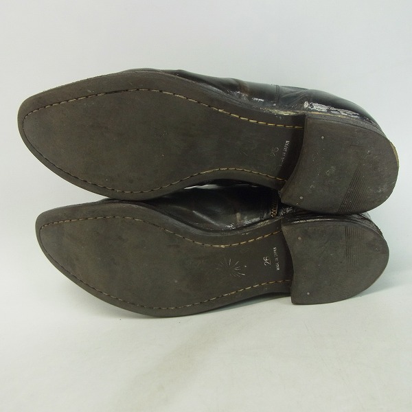 実際に弊社で買取させて頂いたMIHARA YASUHIRO/ミハラヤスヒロ 炙り出しサイドジップシューズ/26の画像 2枚目