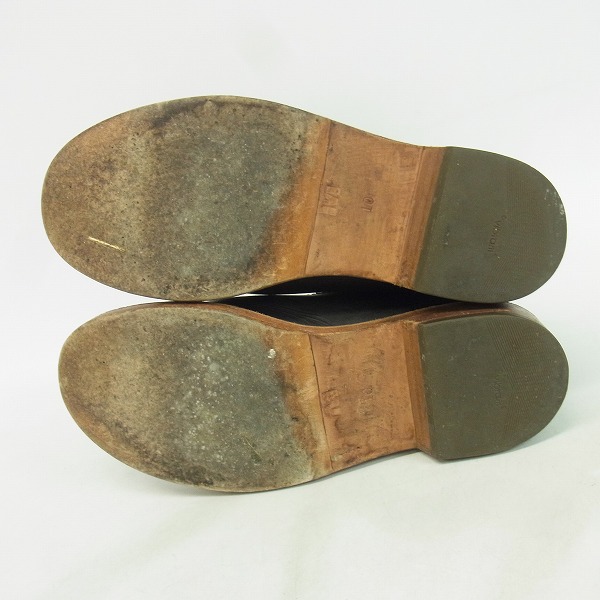 実際に弊社で買取させて頂いたM/エム レザー エンジニア ジップアップ ブーツ/10の画像 2枚目