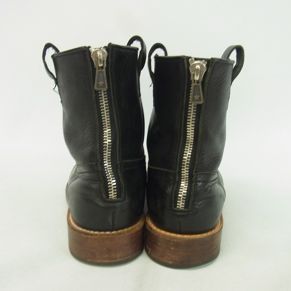 実際に弊社で買取させて頂いたM/エム レザー エンジニア ジップアップ ブーツ/10の画像 1枚目