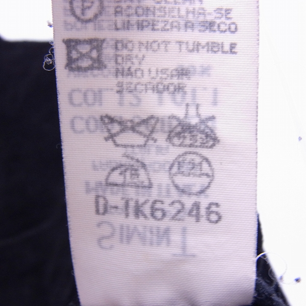 実際に弊社で買取させて頂いたARMANI JEANS/アルマーニジーンズ 長袖シャツ ブラック/38の画像 4枚目