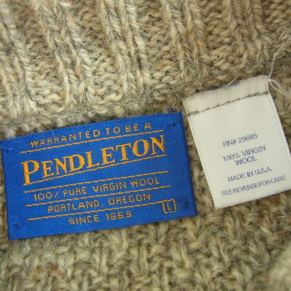 実際に弊社で買取させて頂いたPENDLETON/ペンドルトン プルオーバー ジップアップ セーター/Lの画像 2枚目