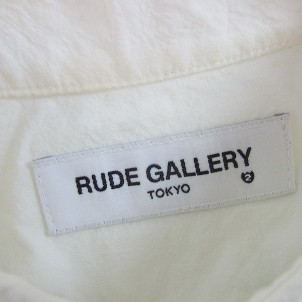 実際に弊社で買取させて頂いたRUDE GALLERY/ルードギャラリー 17S/S コットン　ロングスリーブ ドレスシャツ Size：2の画像 2枚目