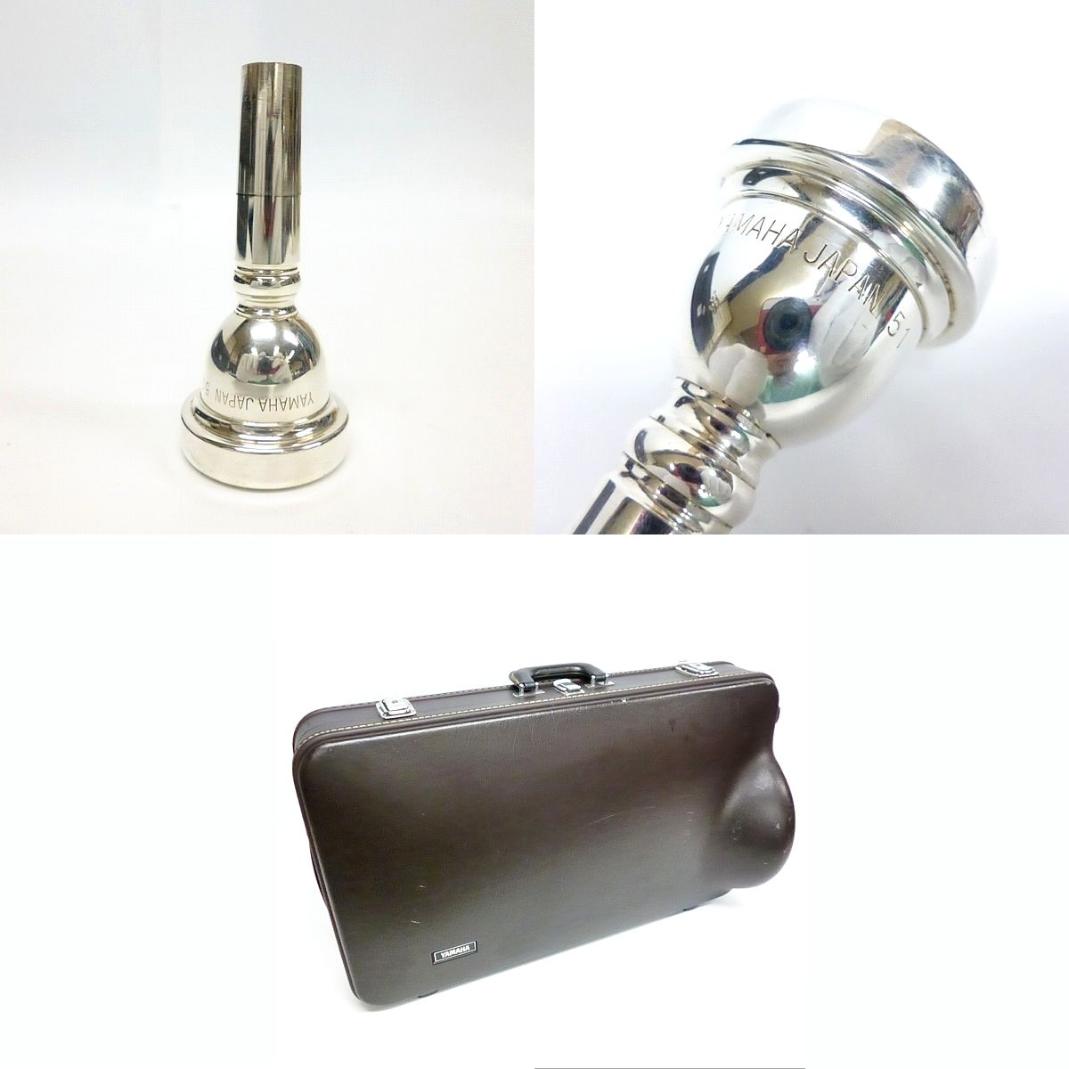 実際に弊社で買取させて頂いた★【音出し確認済み】YAMAHA/ヤマハ YEP621/YEP-621 ユーフォニアム 銀メッキ仕上げ YAMAHA 51 マウスピース付きの画像 9枚目