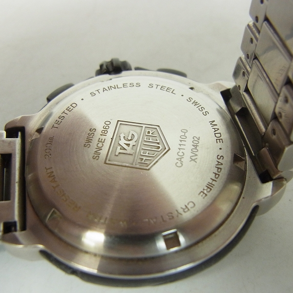 実際に弊社で買取させて頂いたTAG HEUER/タグホイヤー Formula 1/フォーミュラ1 クロノグラフ 腕時計 CAC1110-0【動作未確認】の画像 3枚目