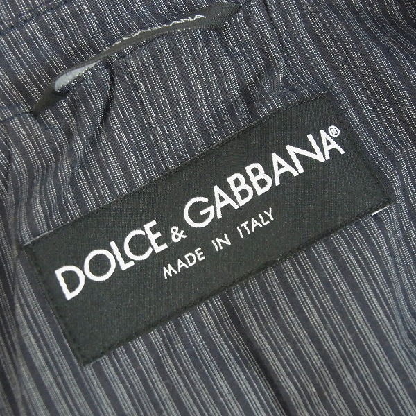 実際に弊社で買取させて頂いたDolce&Gabbana/ドルチェ&ガッバーナ 胸刺繍 ストライプ テーラードジャケット/48の画像 2枚目