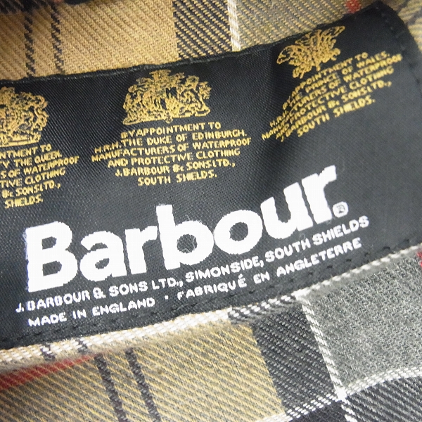 実際に弊社で買取させて頂いたBarbour/バブアー Oiled JACKET BEDALE/オイルドジャケット ビデイル スリムフィット/36の画像 2枚目