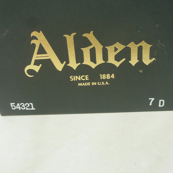 実際に弊社で買取させて頂いたALDEN/オールデン コードバン V-TIP/Vチップ バーガンディ 純正シューツリー付き 54321/7Dの画像 8枚目