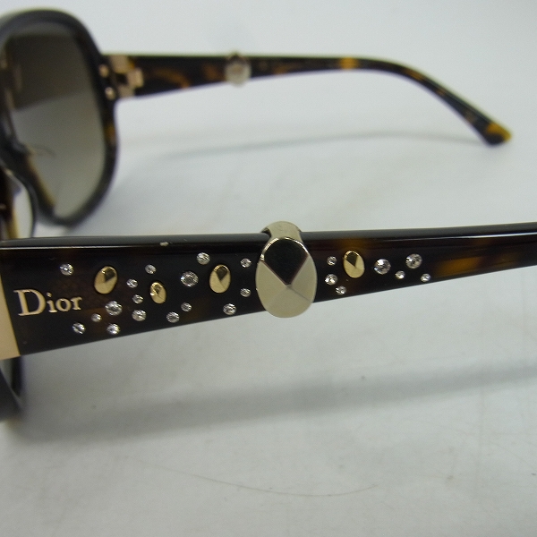 実際に弊社で買取させて頂いたChristian Dior/クリスチャンディオール MIDNIGHT Ｋ スタッズサングラス/眼鏡フレーム  の画像 7枚目