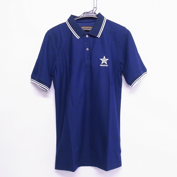実際に弊社で買取させて頂いた【未使用】drestrip/ドレストリップ ワンポイント スターロゴ 刺繍 ポロシャツ ネイビー/4