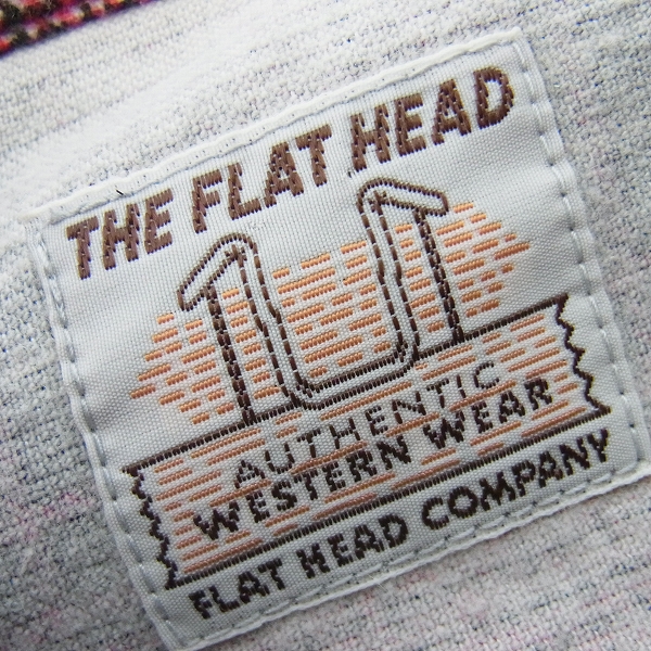 実際に弊社で買取させて頂いたTHE FLAT HEAD/フラットヘッド コットンチェックネルシャツ/38の画像 2枚目