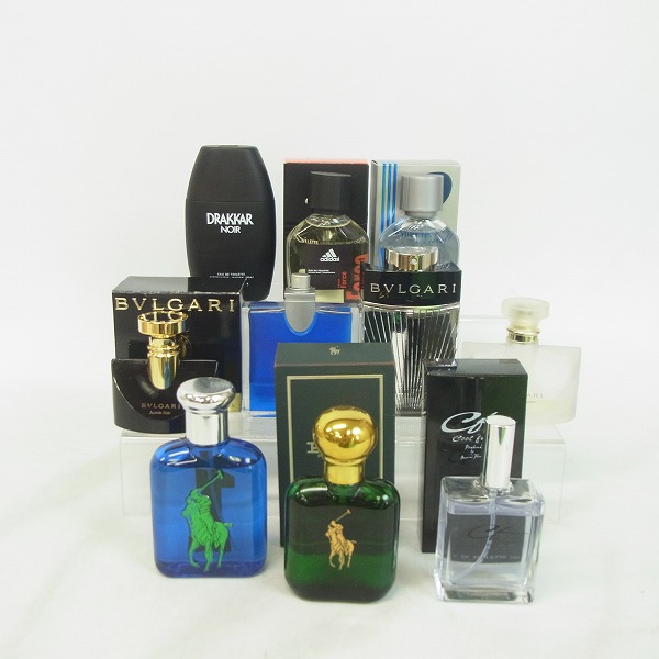 実際に弊社で買取させて頂いたブルガリ/ラルフローレン等 オードトワレ/香水 メンズ 10点 おまとめ