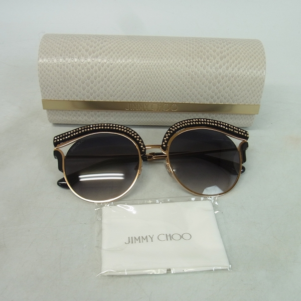 実際に弊社で買取させて頂いたJIMMY CHOO/ジミーチュウ  Lash Leather Brow Sunglasse/サングラス LASH/S PSW9Cの画像 8枚目