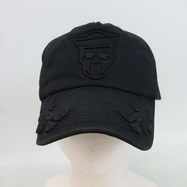 実際に弊社で買取させて頂いたlucien pellat-finet/ルシアンペラフィネ スカル刺繍キャップ/帽子の画像 1枚目