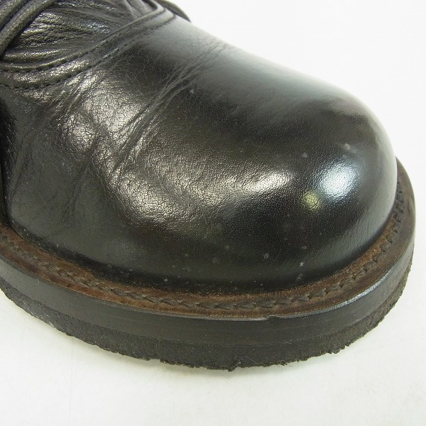 実際に弊社で買取させて頂いたMIHARA YASUHIRO/ミハラヤスヒロ レースアップ レザーブーツ /25.5の画像 6枚目