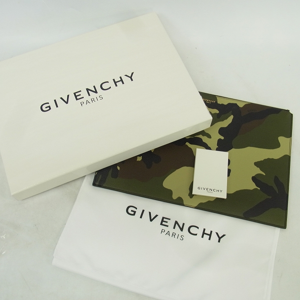 実際に弊社で買取させて頂いたGIVENCHY/ジバンシー カモフラージュ柄 レザー クラッチバッグの画像 8枚目