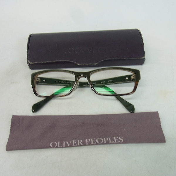 実際に弊社で買取させて頂いたOLIVER PEOPLES/オリーバーピープルズ DAPPER/スクエアシェイプ メガネフレームの画像 8枚目