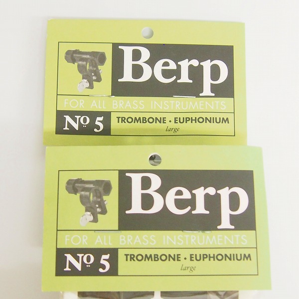 実際に弊社で買取させて頂いた【詳細不明/未使用】Berp/バープ バズィング練習器具 ラージ No5 2点セット トロンボーン/ユーフォニアムの画像 4枚目
