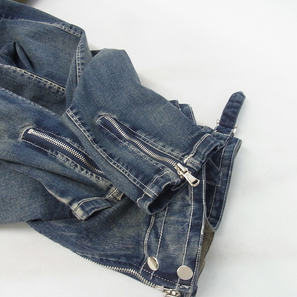 実際に弊社で買取させて頂いたBUFFALO BOBS/バッファローボブズ M-43 フィールドジャケット/ミックデニム デニムライダース 2点セットの画像 8枚目