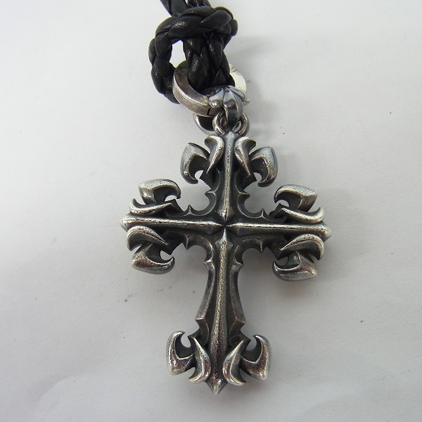 実際に弊社で買取させて頂いたDEAL DESIGN/ディールデザイン リリークロス シルバー ペンダント/チョーカー 2点セットの画像 5枚目